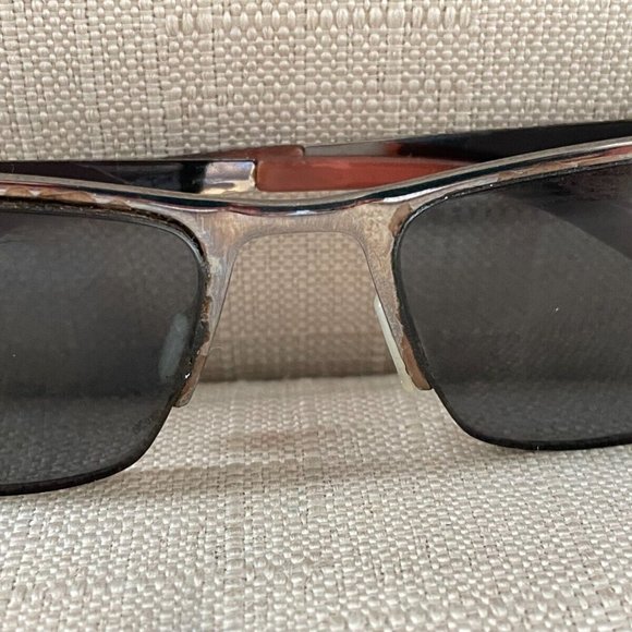 Nike Men Eyeglasses frame Brown Tone Half Rim Glasses 53[]18 140 - Picture 3 of 12